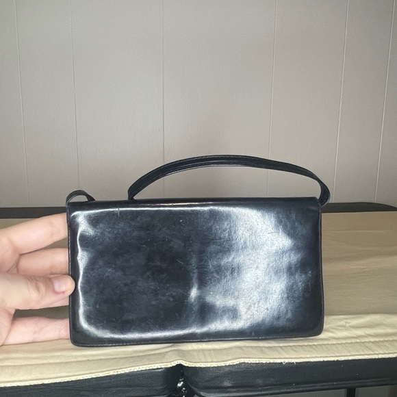 Loewe Authentic Vintage Leather Bifold Long Wallet on Removable Shoulder Strap - Picture 3 of 9